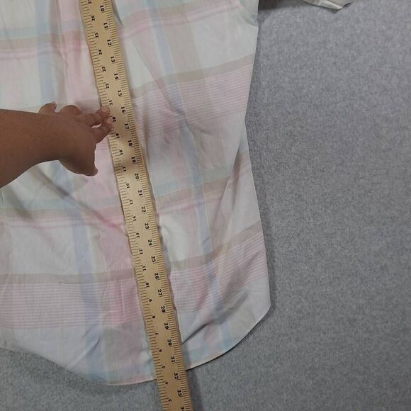 Christian Dior Button Down Plaid Shirt Large Slim Fit - Picture 6 of 8